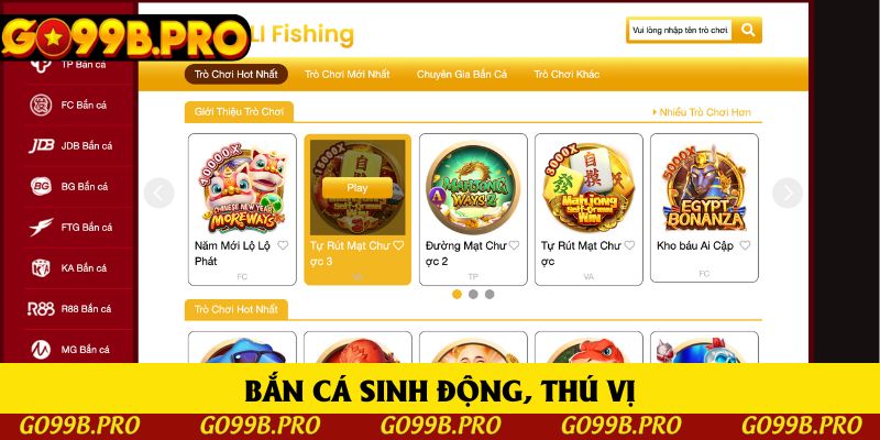 Bắn cá sinh động, thú vị Bắn cá sinh động, thú vị
